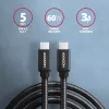 Axagon BUCM3-CM20AB SPEED USB-C <> USB-C 3.2 Gen 1 Kabel 2 m