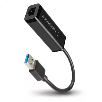 Axagon ADE-SR USB-A Gigabit-Ethernet-Adapter, kabelgebunden, USB, Ethernet, 1000 Mbit/s, Schwarz