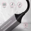 AXAGON ADE-TRC USB-C Gigabit-Ethernet-Adapter, 10/100/1000, Titan Grey