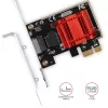 AXAGON PCEE-GIX PCIe-Gigabit-Ethernet-Netzwerkkarte, Intel I210-AT