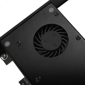 Axagon PCEM2-DC PCIe x4 - M.2 NVMe M-Key + SATA B-Key Slot Adapter mit Kühler, SP & LP