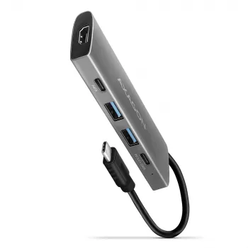 Axagon HMC-5G2 SPEEDSTER 5-in-1 USB-C-Hub, 2x USB-A, 2x USB-C, HDMI, PD 60 W