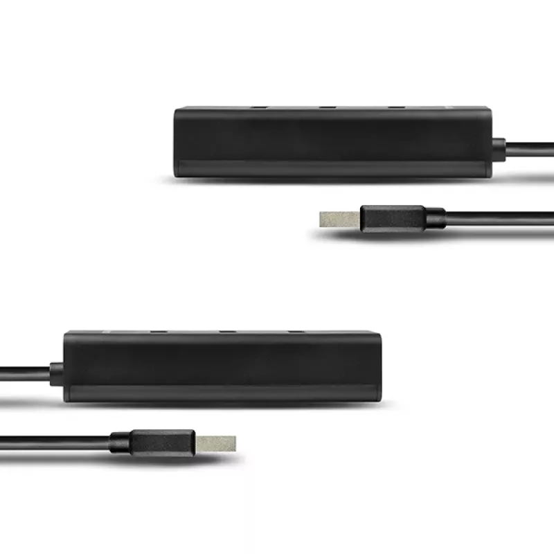 Axagon HUE-S2BL 4x USB 3.0 CHARGING Hub mit 1,2 m Kabel, Stromversorgung über Micro-USB