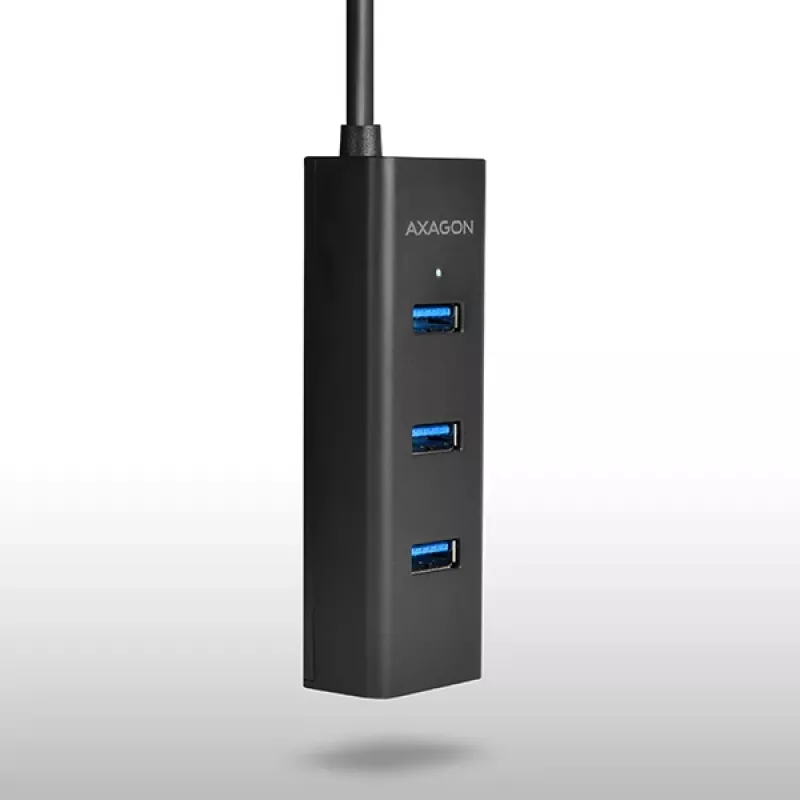 Axagon HUE-S2BL 4x USB 3.0 CHARGING Hub mit 1,2 m Kabel, Stromversorgung über Micro-USB