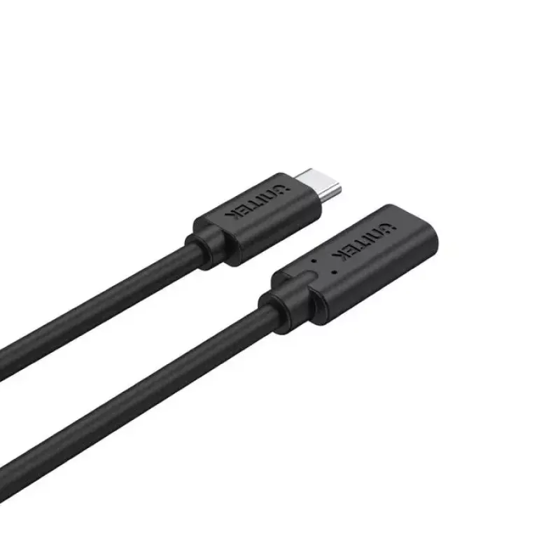 Unitek C14086BK-1.5M USB-C-Verlängerungskabel (St./Bu.), 10 Gbps, 4K, PD 100 W, 1,5 m, schwarz