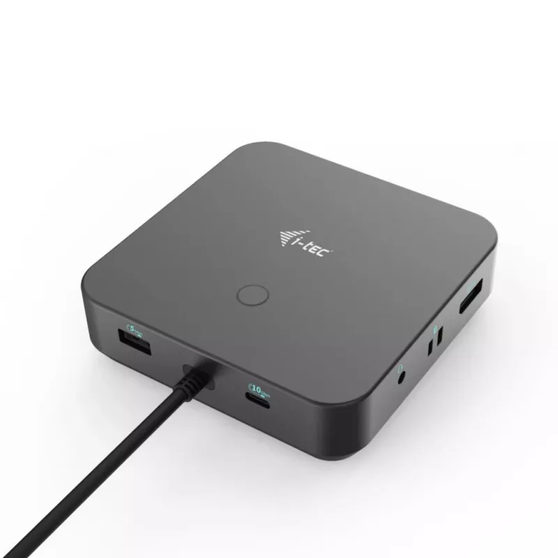 i-tec USB-C HDMI Dual DP Docking Station mit Power Delivery 100 W + Universal-Ladegerät 100 W