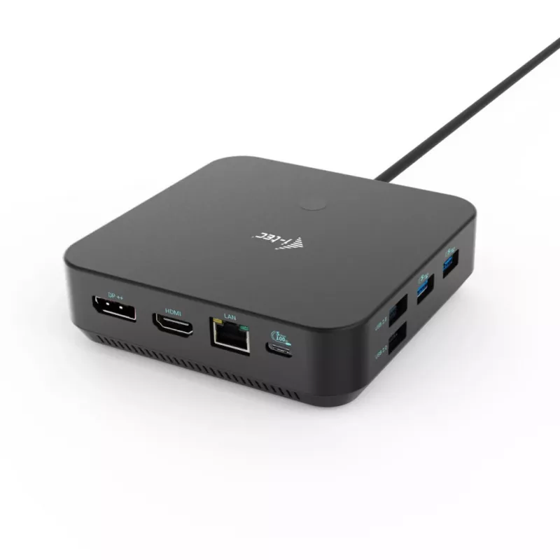i-tec USB-C HDMI Dual DP Docking Station mit Power Delivery 100 W + Universal-Ladegerät 100 W