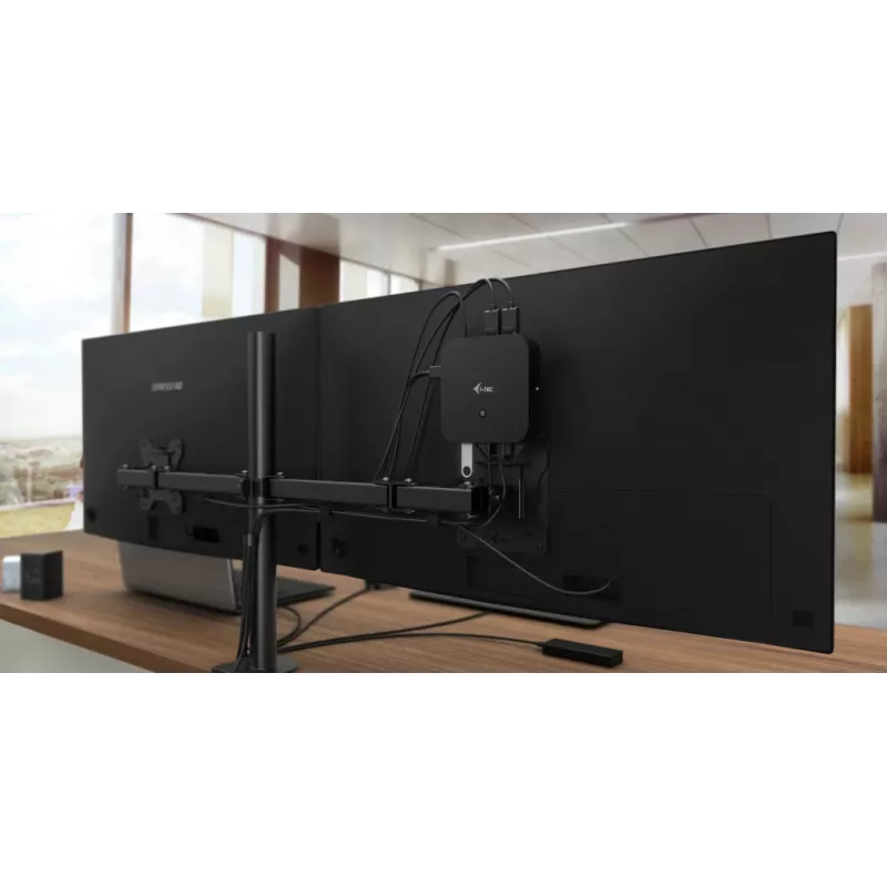 i-tec USB-C HDMI Dual DP Docking Station mit Power Delivery 100 W + Universal-Ladegerät 100 W