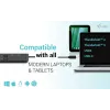 i-tec USB-C HDMI Dual DP Docking Station mit Power Delivery 100 W + Universal-Ladegerät 100 W