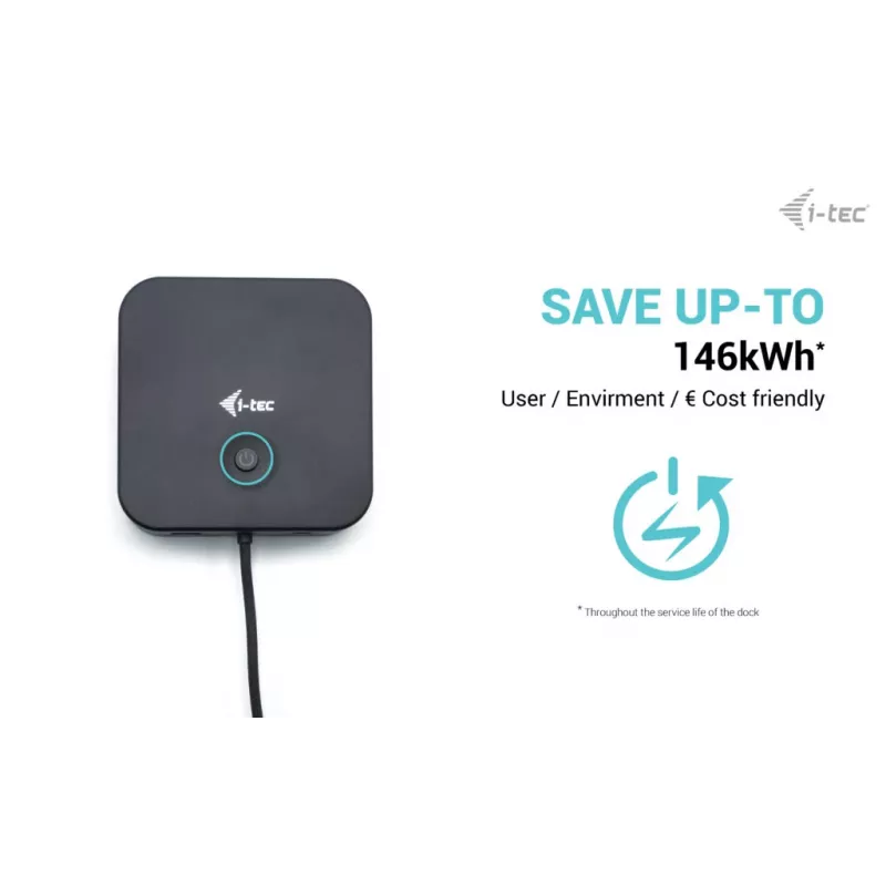 i-tec USB-C HDMI Dual DP Docking Station mit Power Delivery 100 W + Universal-Ladegerät 100 W