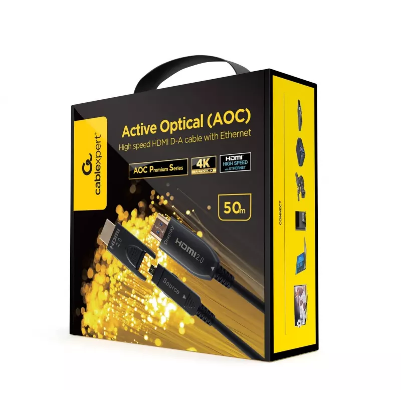 GEMBIRD AOC High speed HDMI D-A Kabel with Ethernet “AOC Premium Series”, 50m