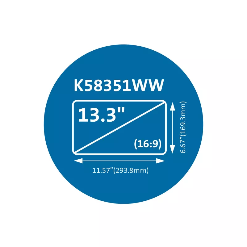 Kensington MagPro Magnetischer Blickschutzfilter für Laptops 13,3 Zoll (16:9)
