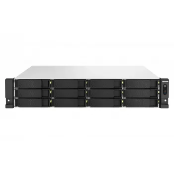 QNAP TS-H1887XU-RP NAS Rack (2U) Intel Xeon E E-2336 32 GB DDR4 0 TB QuTS hero Black, Weiß