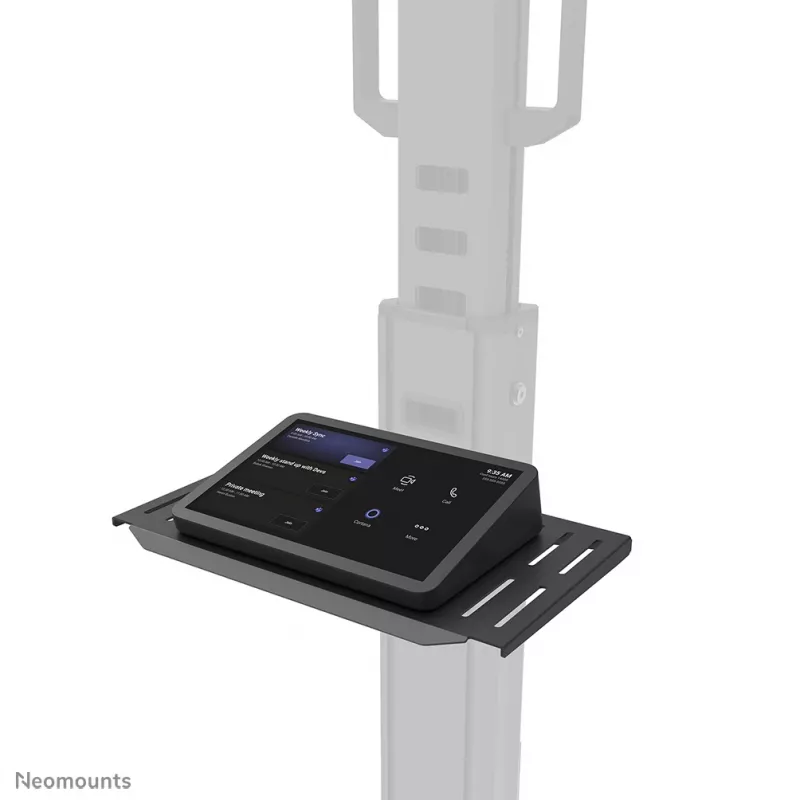 Neomounts Select AFLS-825BL1 Video- und Multimedia-Kit (Kameraablage, AV-Ablage, Logitech Rally Bar (Mini) Adapter) für FL50S-825BL1, max. 9 kg, Stahl, schwarz