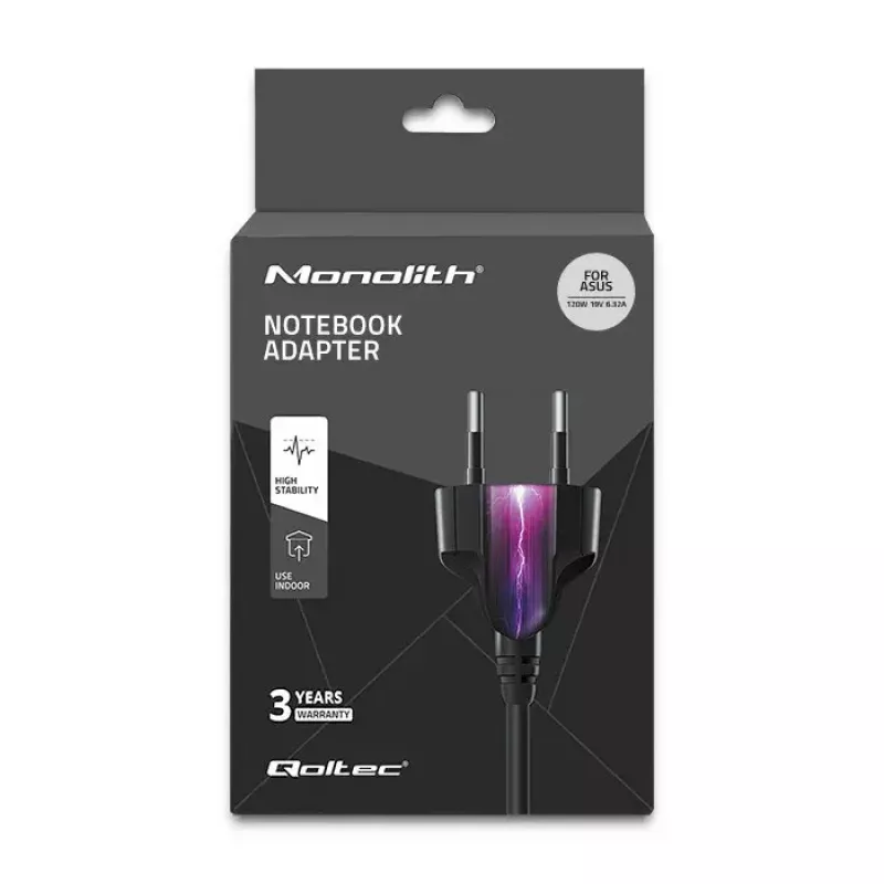 Netzteil Qoltec 51037 120W Indoor Schwarz Laptop