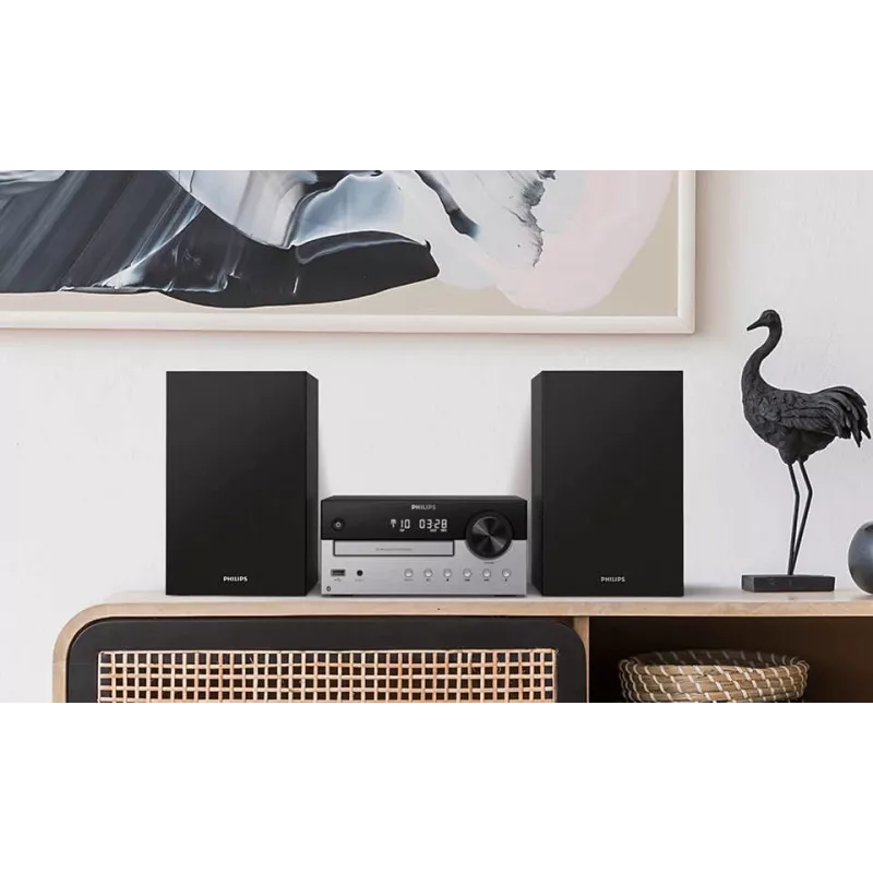 Philips TAM4205 Mikro-HiFi-System 60 W Schwarz, Silber