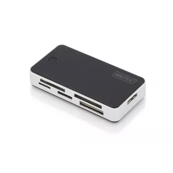 DIGITUS USB 3.0 Kartenleser, unterstützt MS/SD/SDHC/MiniSD/M2/CF/MD/SDXC-Karten, 1M USB-A-Anschlusskabel