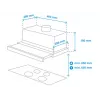 Samsung NK24M1030IS Semi-Einbau (Ausziehbar) Edelstahl 392 m³/h