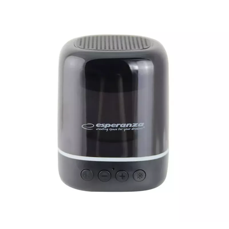 Tragbarer Lautsprecher ESPERANZA EP154, 3W RMS, Bluetooth 5.0, MicroSD, FM, 4 h Spielzeit, Schwarz