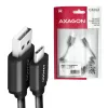 USB-Kabel Axagon BUCM-AM10TB USB 2.0 0,6 m USB-C USB-A Schwarz