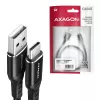 USB-Kabel Axagon BUCM-AM15AB USB 2.0 1,5 m USB A USB C Schwarz