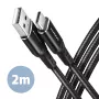 USB-Kabel Axagon BUCM-AM20AB 2m USB A USB C Schwarz