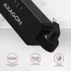 AXAGON ADE-XR USB 2.0 Typ-A auf Fast Ethernet 10/100 Adapter, RJ-45, Realtek RTL8152, schwarz, 23 g