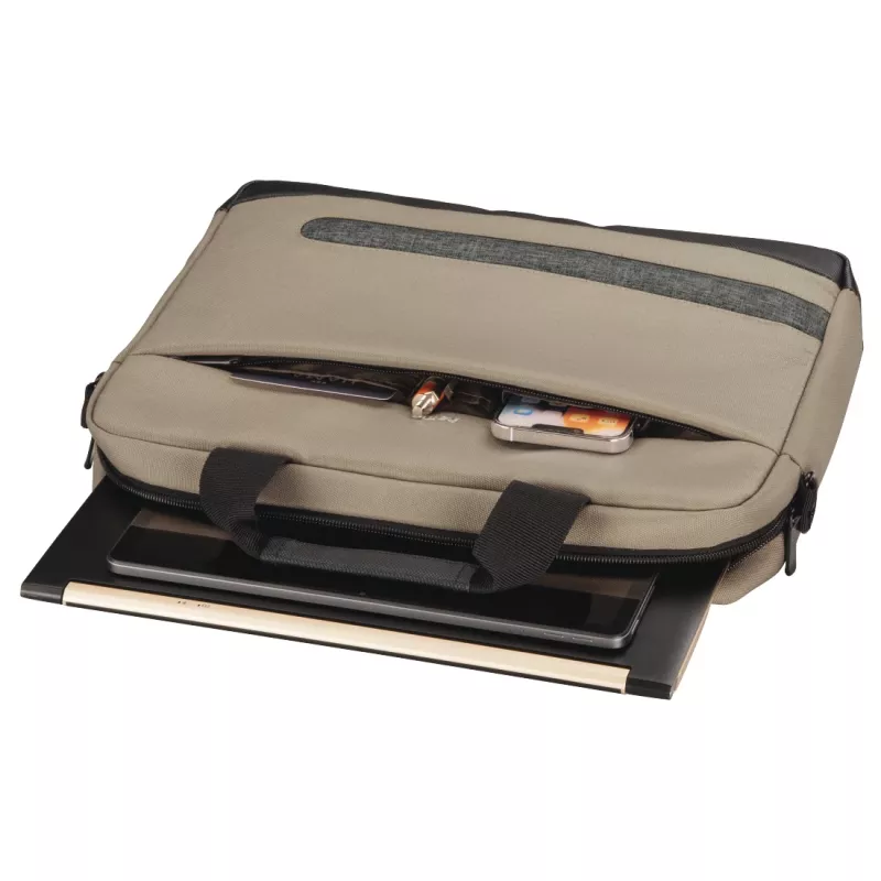 Hama Terra 00217234 Laptoptasche 33,8 cm (13,3 Zoll), Tragegriff, Schultergurt, recyceltes Polyester, beige