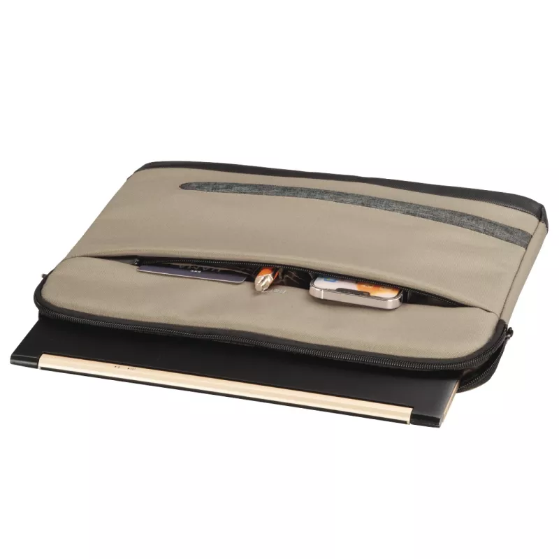 Hama Terra 00217237 Laptop-Sleeve 39,6 cm (15,6 Zoll), recyceltes Polyester, beige