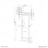 Neomounts WL55-875BL1 TV-Bodenständer 55-100 Zoll - Wand - motorisiert - TÜV
