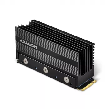 Axagon CLR-M2XL Passiver Aluminium-Kühlkörper für einseitige und zweiseitige M.2 SSD-Laufwerke, Größe 2280, Höhe 36 mm