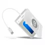 AXAGON ADSA-1S USB-2.0-Adapter auf 2,5-Zoll-SATA-SSD/HDD mit Gehäuse, 480 Mbit/s, weiß