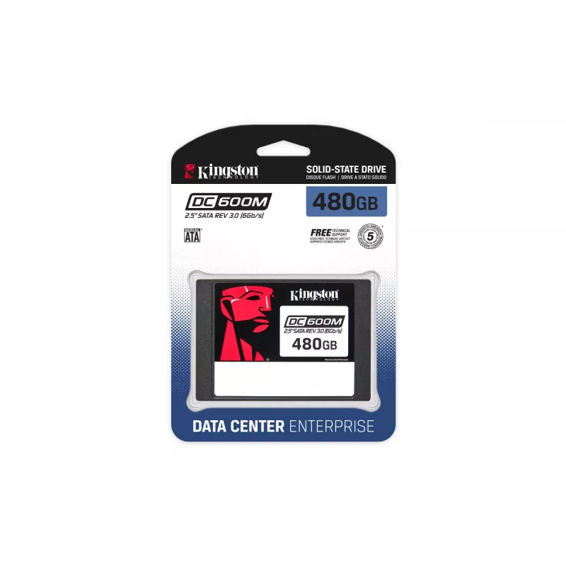 SSD-Festplatte Kingston Technology 480GB 2,5 Zoll SATA DC600M