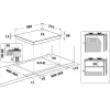 Whirlpool TGML 661 IX R Edelstahl Einbau 58 cm Gas 4 Zone(n)