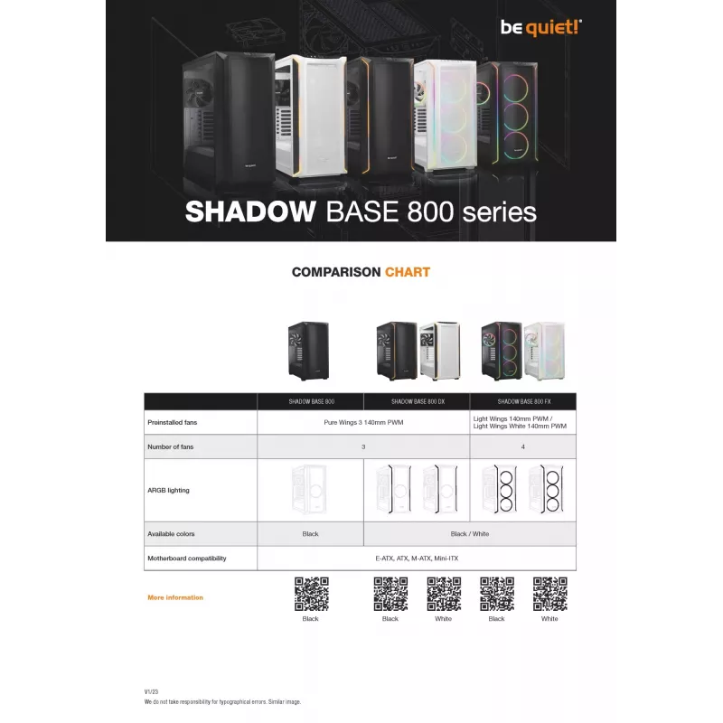 be quiet Shadow Base 800 FX Weiß Midi Tower