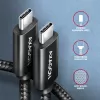Axagon BUCM2-CM25AB Daten- und Ladekabel USB 480Mbps 2,5 m. PD 240W, 5A. Schwarz geflochten