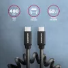 USB-Kabel Axagon BUCM-CM20TB 1,1m PD 60W 3A Schwarz