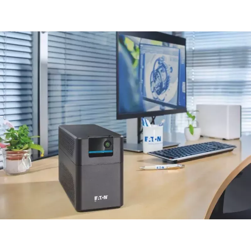 UPS Eaton 5E Gen2 700 USB Line-Interactive 0,7 kVA / 360 W, 4x C13-Ausgänge, USB, Tower, schwarz