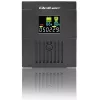 Unterbrechungsfreie Stromversorgung QOLTEC 53770, Line-Interactive USV 1,5 kVA (900 W), 2 C13-Ausgänge, AVR, LCD, USB Typ-B