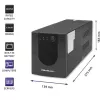 Qoltec 53777 USV Line-Interactive 2 kVA 1200 W 4 AC-Steckdosen