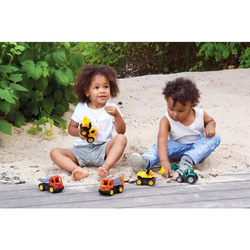 Spielzeug-Erdbeweger-Box Lena Workies 01262 Kunststoff-Baufahrzeug für Sand und Spiel
