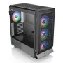 Thermaltake Ceres 500 TG ARGB Midi-Tower PC-Gehäuse, E-ATX, Hartglas, 3x 140 mm ARGB-Frontlüfter, USB-C, schwarz