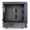 Thermaltake Ceres 500 TG ARGB Midi-Tower PC-Gehäuse, E-ATX, Hartglas, 3x 140 mm ARGB-Frontlüfter, USB-C, schwarz