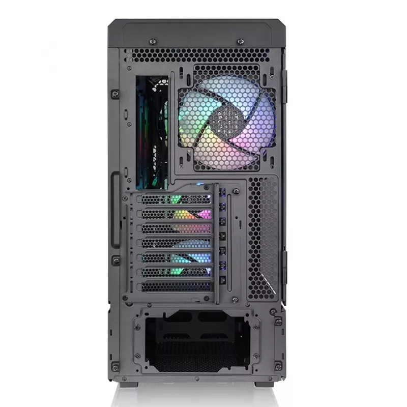 Thermaltake Ceres 500 TG ARGB Midi-Tower PC-Gehäuse, E-ATX, Hartglas, 3x 140 mm ARGB-Frontlüfter, USB-C, schwarz