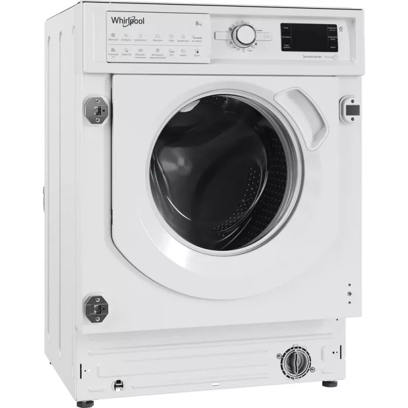 Whirlpool BI WMWG 81485 PL Einbau-Waschmaschine, Frontlader, 8 kg, 14 Programme, Energieklasse B, weiß