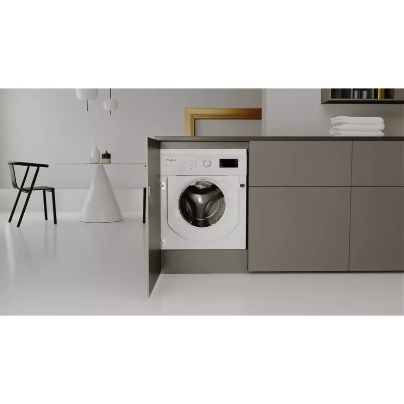 Whirlpool BI WMWG 81485 PL Einbau-Waschmaschine, Frontlader, 8 kg, 14 Programme, Energieklasse B, weiß