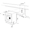 Whirlpool BI WMWG 81485 PL Einbau-Waschmaschine, Frontlader, 8 kg, 14 Programme, Energieklasse B, weiß