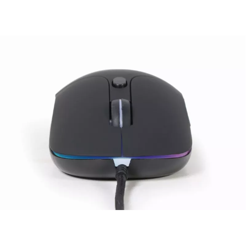 Gembird MUS-UL-02 beleuchtete USB-Maus, 6 Tasten, schwarz