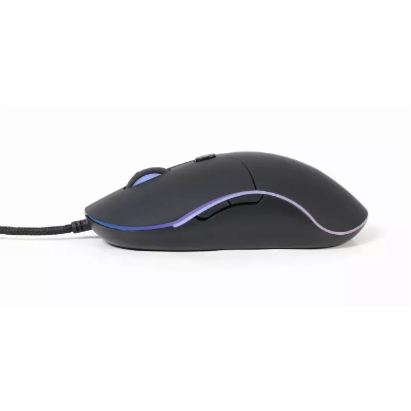 Gembird MUS-UL-02 beleuchtete USB-Maus, 6 Tasten, schwarz