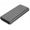 GEMBIRD EE2280-U3C-03 M.2-NVMe/SATA-SSD-Gehäuse, USB 3.1 Gen 2 (10 Gbit/s), USB Type-C, RGB, Aluminium